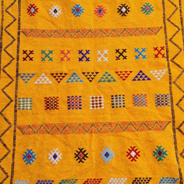 Golden Berber Kilim