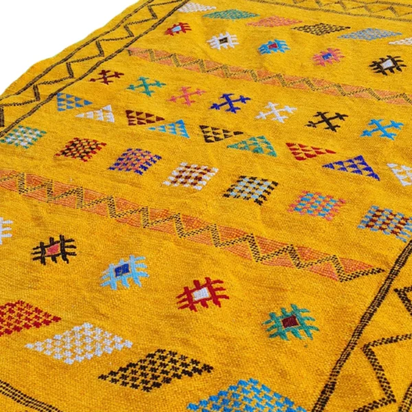 Golden Berber Kilim