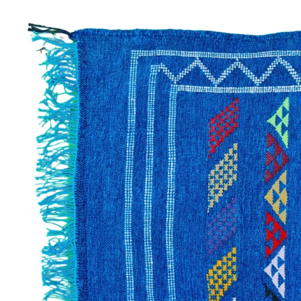 blue Berber Kilim Rug