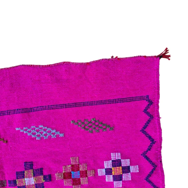 Pink Moroccan Berber kilim rug   3 x 4.7 FT - Image 5